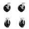 Service Caster 8 Inch Glass Filled Nylon Caster Set with Roller Bearings 2 Brakes 2 Rigid SCC SCC-30CS820-GFNR-TLB-2-R-2 - alternate 1